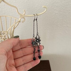 Elegant Black Dangle Earrings
